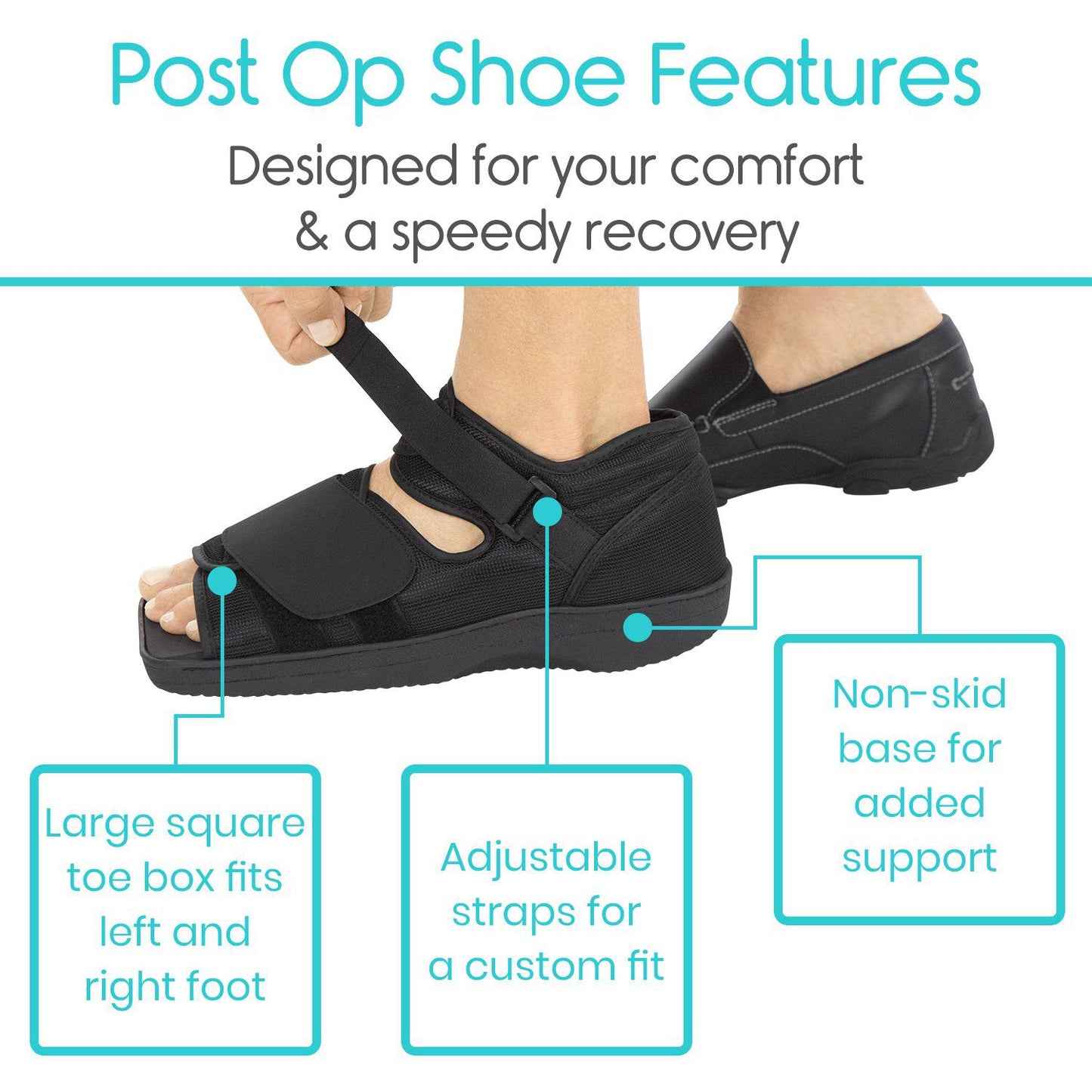 Post Op Shoe With Imprinting