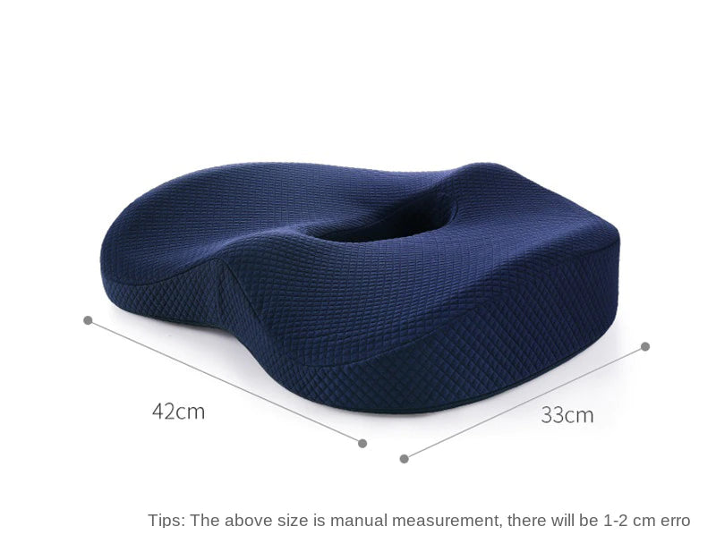 Memory Foam Seat Cushion Orthopedic Pillow for Office Chair 